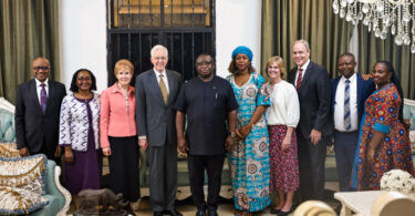 Elder Christofferson meets Sierra Leone’s president and first lady