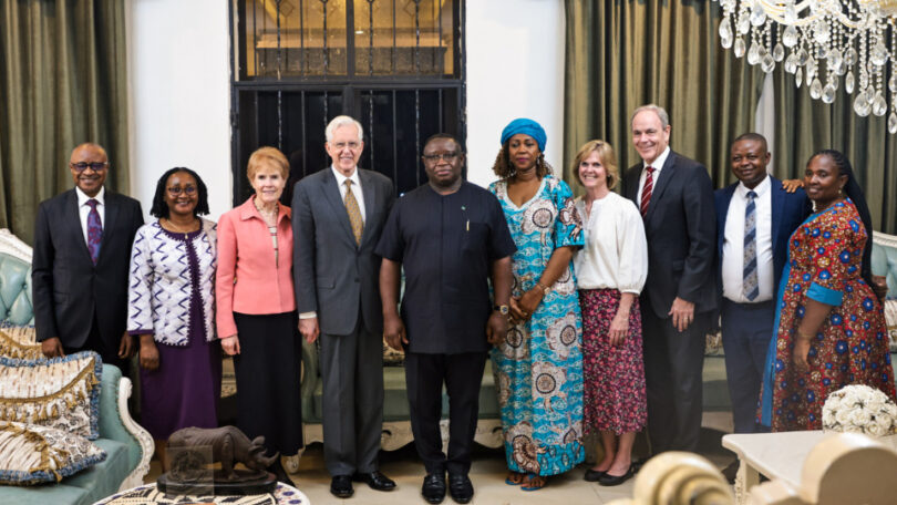 Elder Christofferson meets Sierra Leone’s president and first lady