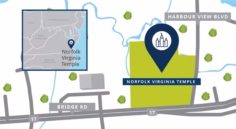 Norfolk Virginia Temple Site Rendering